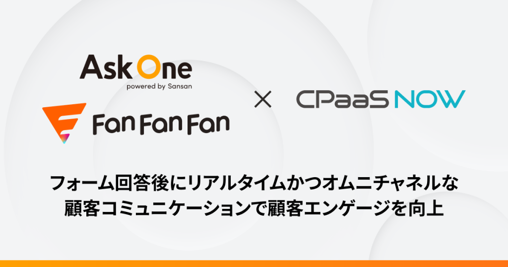 マルチチャネルフォームと「CPaaS NOW」が連携し、オムニチャネルな顧客コミュニケーションを実現