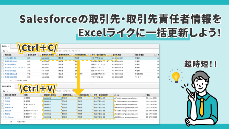 【超時短!】Salesforceの取引先・取引先責任者情報をExcelライクに一括更新!Mashmatrix Sheet活用術 | 株式会社 ...