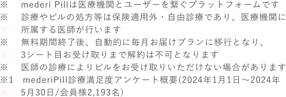 mederi Pillは医療機関とユーザーを繋ぐプラットフォームです