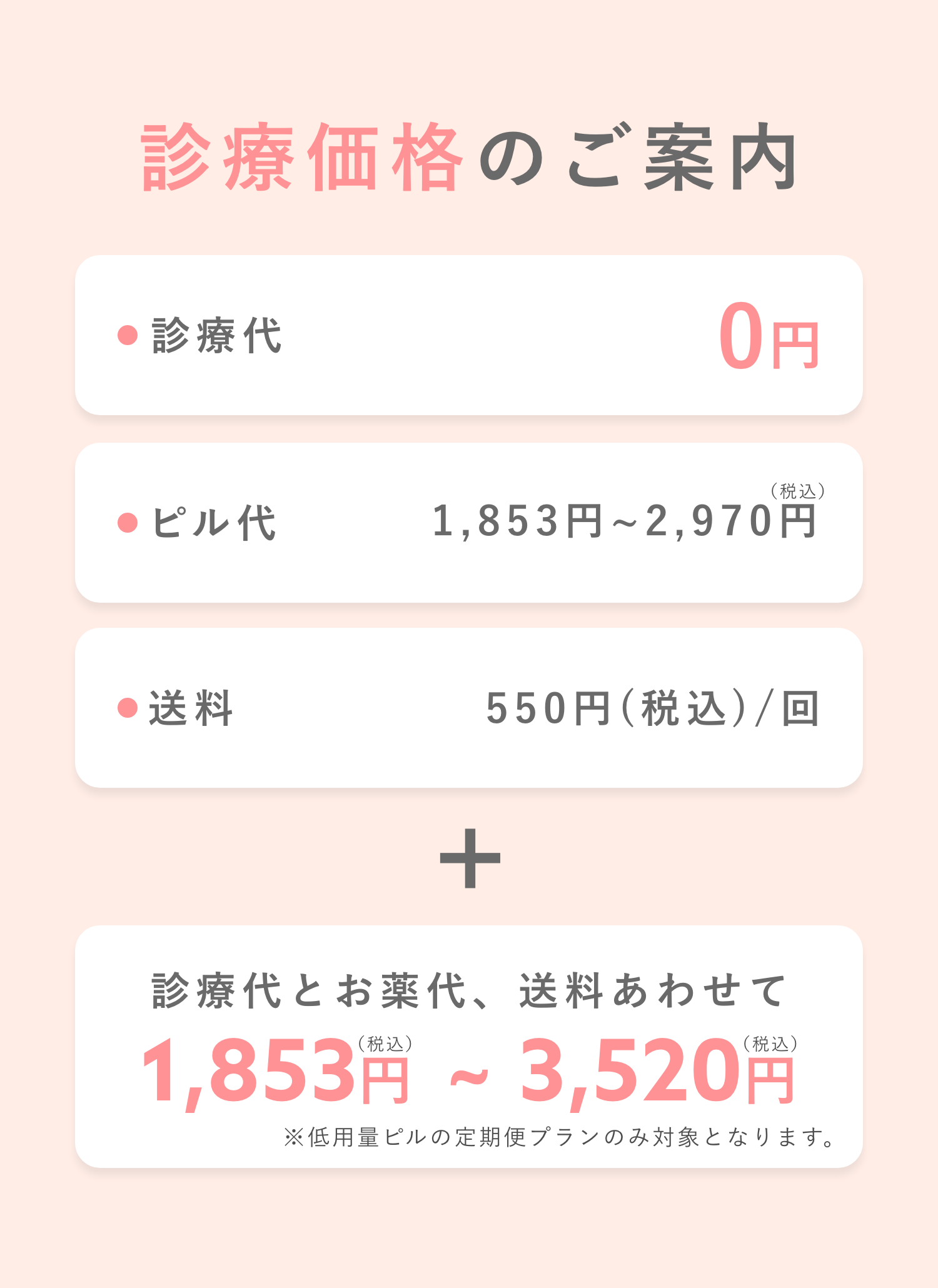 診療価格のご案内