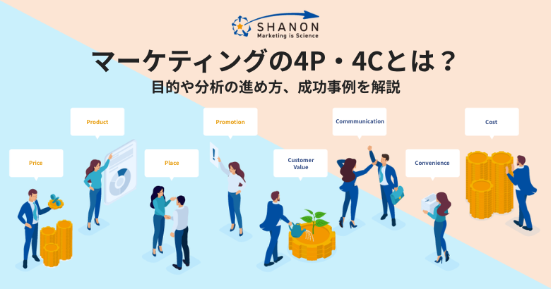 マーケティングの4P・4Cとは？目的や分析の進め方、成功事例を解説