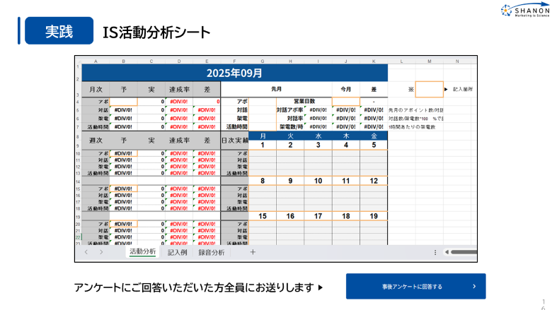 IS活動分析シート