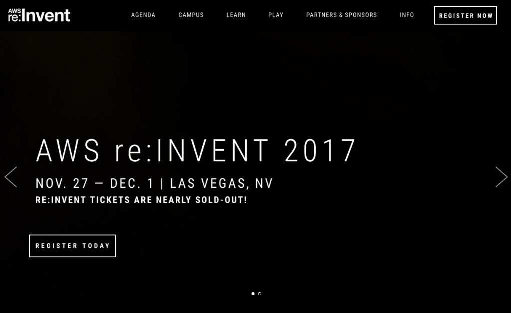 AWS ReInvent Screenshot