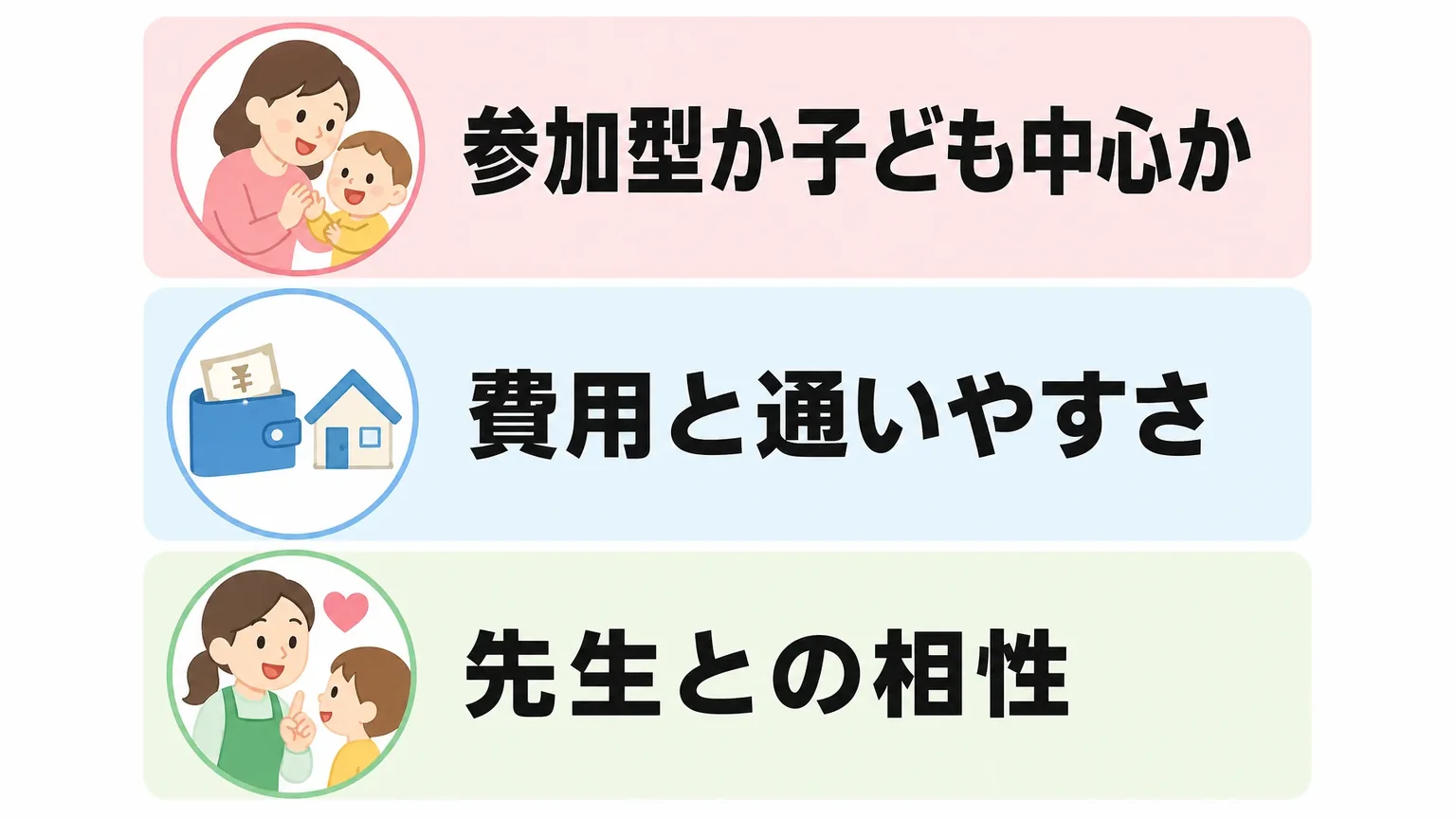 他の幼児教室との比較と後悔しない選び方