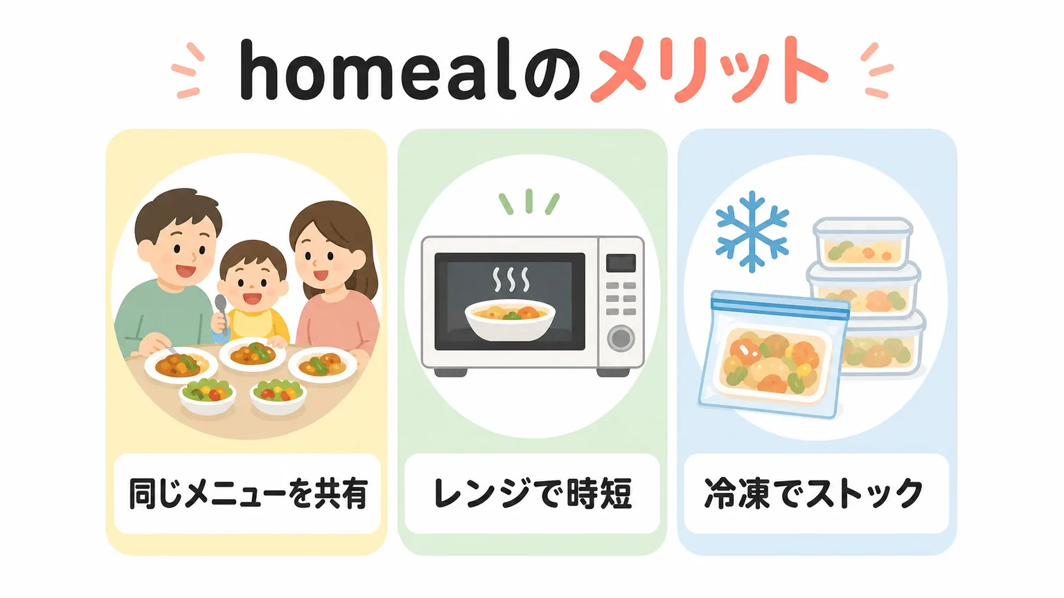 homeal(ホーミール)の幼児食で得られるメリットと特徴