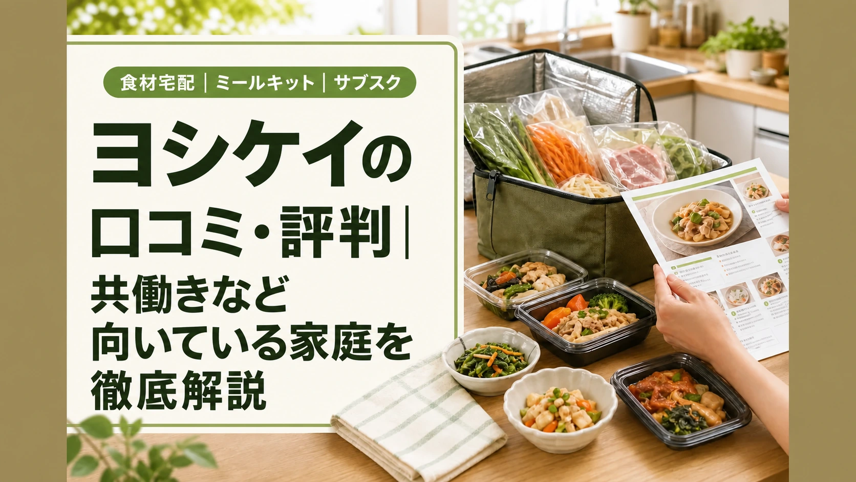 ヨシケイの口コミ・評判|共働きなど向いている家庭を徹底解説
