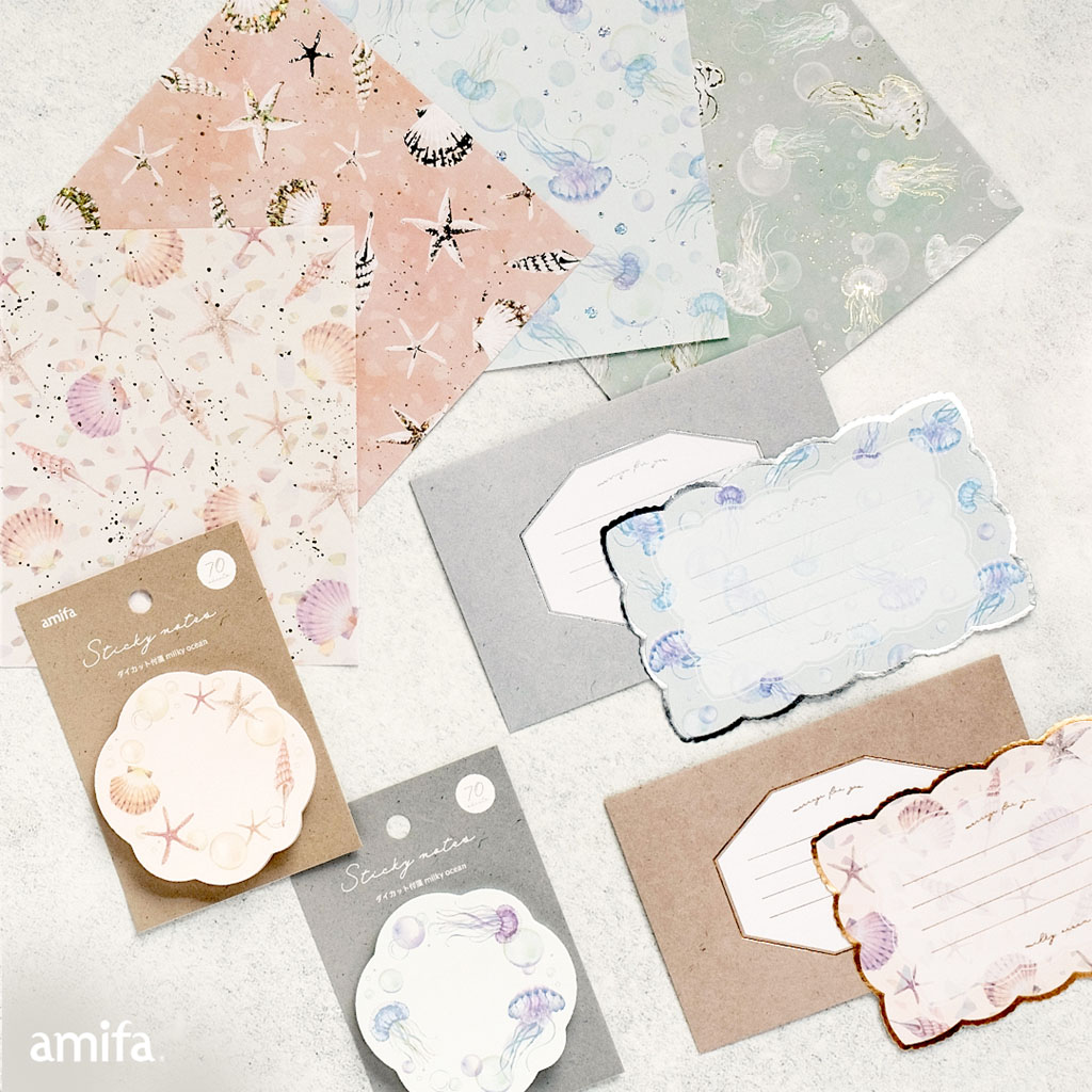 2024 夏文具 ～Season bouquet & milky ocean～ | アミファ~amifa~ 夏コミルフィ11枚セット