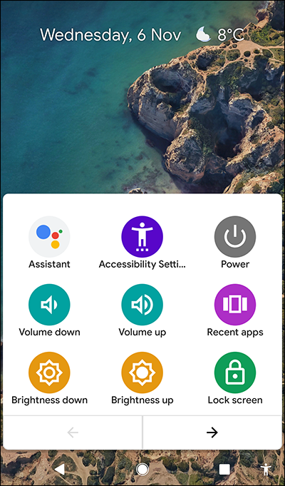 android accessibility menu. Android features for dyslexics