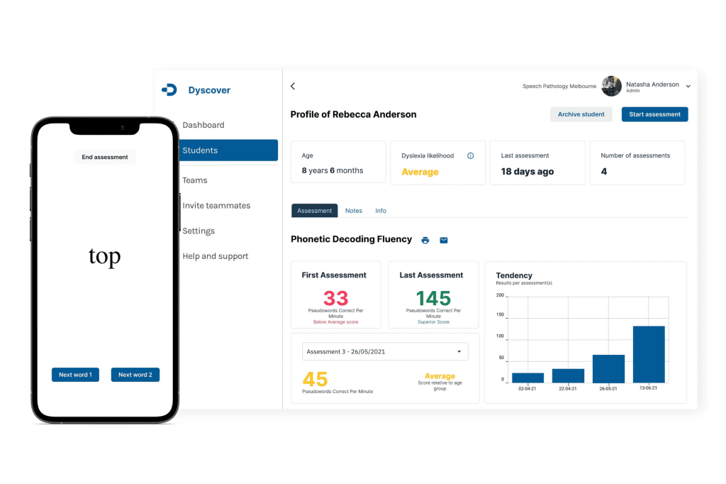 Dystech online reading assessment tool