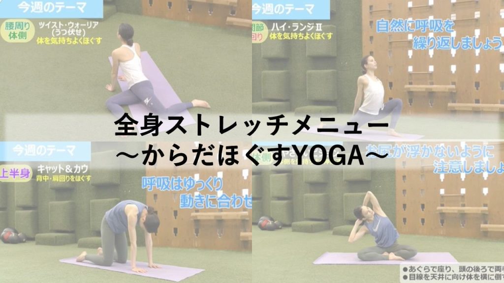 全身ストレッチメニュー～からだほぐすYOGA～