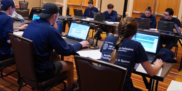 A team working together at NCCDC 2023