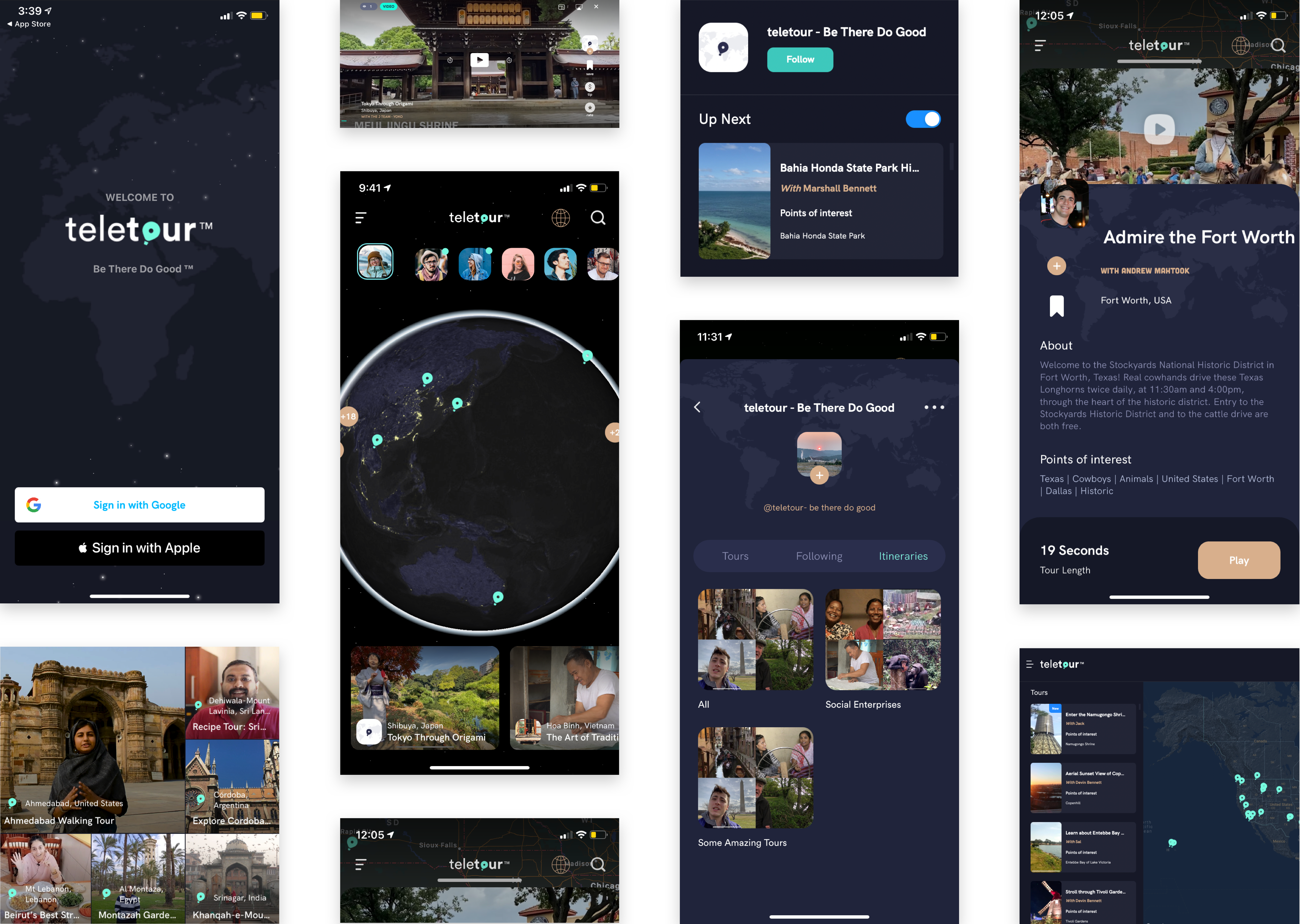 Teletour App 3Advance Collage